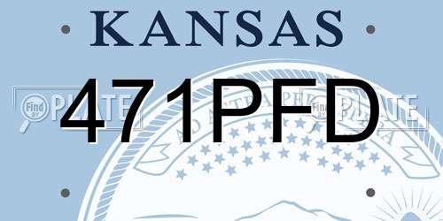 471PFD Kansas License Plate