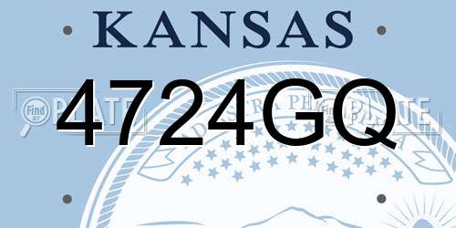 4724GQ Kansas License Plate