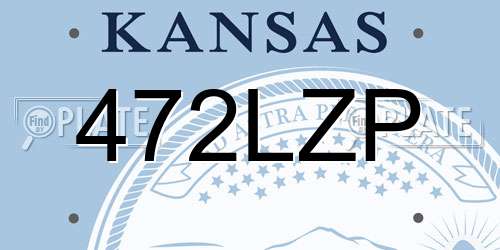 472LZP Kansas License Plate