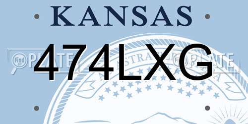 474LXG Kansas License Plate