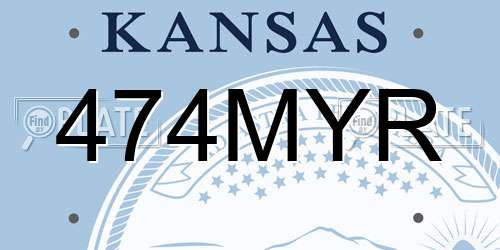 474MYR Kansas License Plate
