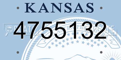 4755132 Kansas License Plate