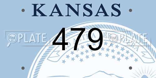 479 Kansas License Plate