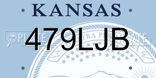 479LJB Kansas License Plate