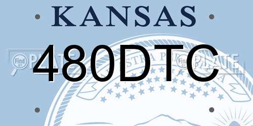 480DTC Kansas License Plate