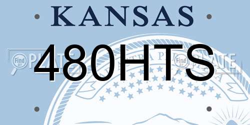480HTS Kansas License Plate