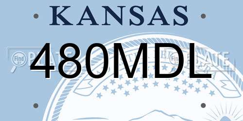 480MDL Kansas License Plate