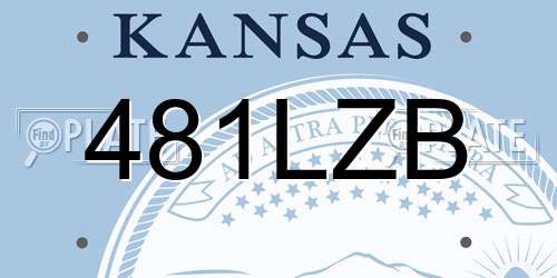 481LZB Kansas License Plate