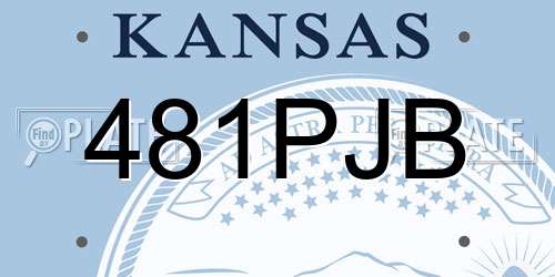 481PJB Kansas License Plate