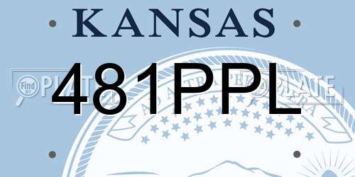 481PPL Kansas License Plate