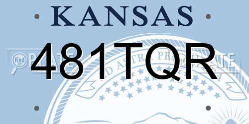 481TQR Kansas License Plate