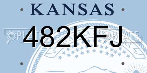 482KFJ Kansas License Plate