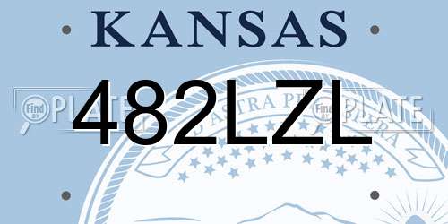 482LZL Kansas License Plate