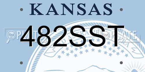 482SST Kansas License Plate