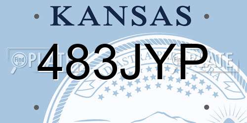 483JYP Kansas License Plate