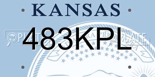 483KPL Kansas License Plate