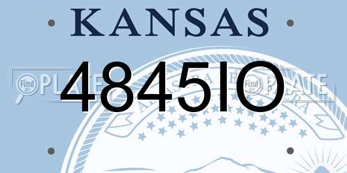 4845IO Kansas License Plate