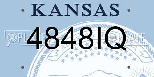 4848IQ Kansas License Plate