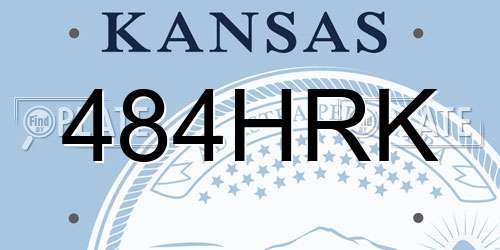 484HRK Kansas License Plate