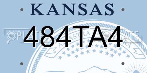 484TA4 Kansas License Plate