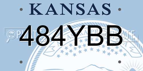 484YBB Kansas License Plate