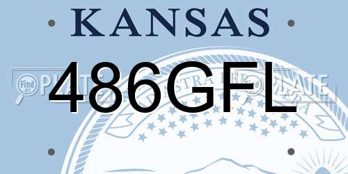 486GFL Kansas License Plate