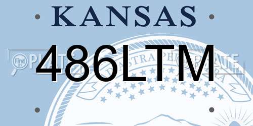 486LTM Kansas License Plate