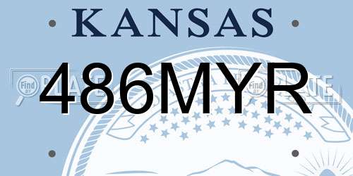 486MYR Kansas License Plate