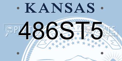 486ST5 Kansas License Plate