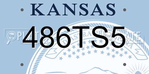486TS5 Kansas License Plate