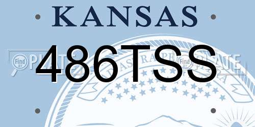 486TSS Kansas License Plate