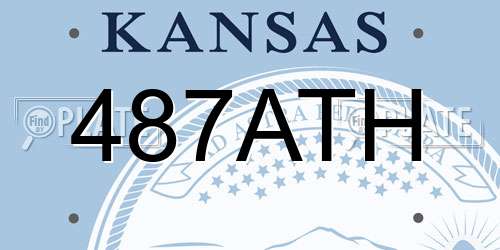 487ATH Kansas License Plate