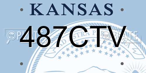 487CTV Kansas License Plate