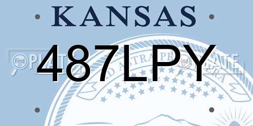 487LPY Kansas License Plate