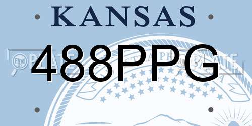 488PPG Kansas License Plate
