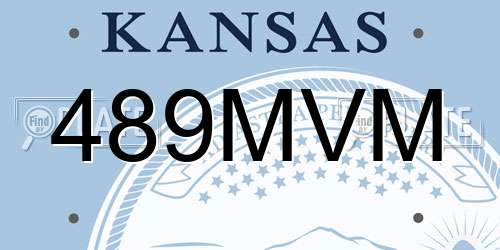489MVM Kansas License Plate