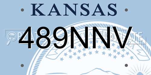 489NNV Kansas License Plate