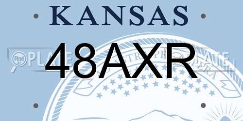 48AXR Kansas License Plate