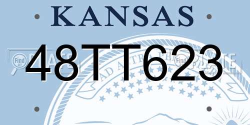 48TT623 Kansas License Plate