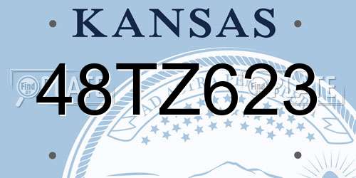 48TZ623 Kansas License Plate