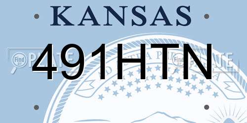 491HTN Kansas License Plate