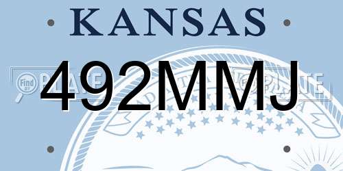 492MMJ Kansas License Plate