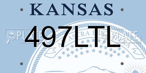 497LTL Kansas License Plate