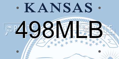 498MLB Kansas License Plate