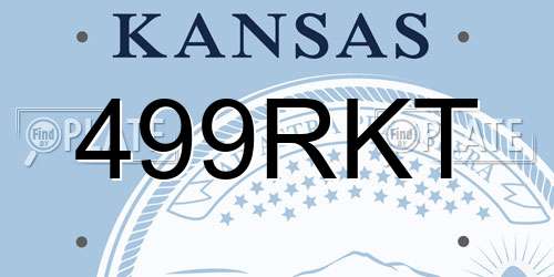 499RKT Kansas License Plate