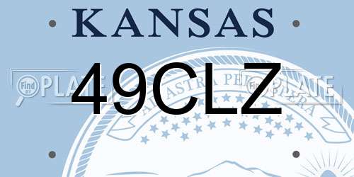 49CLZ Kansas License Plate