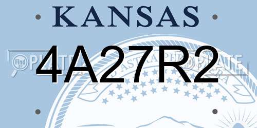 4A27R2 Kansas License Plate