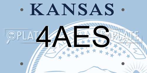4AES Kansas License Plate