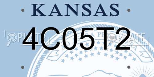 4C05T2 Kansas License Plate