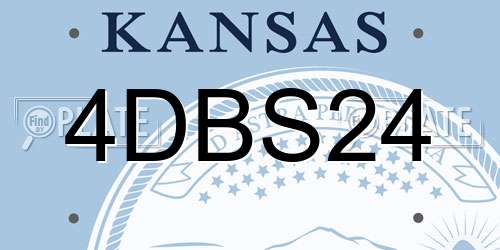 4DBS24 Kansas License Plate